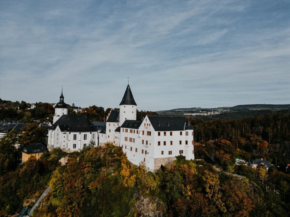 Schloss Schwarzenberg in het Erzgebirge